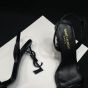 YSL OPYUM SLINGBACK SANDALS IN GLAZED LEATHER