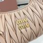 MIU MIU Wander matelassé nappa leather hobo bag