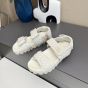 MIU MIU Matelassé nappa leather slides