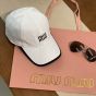 Miu Miu Drill baseball cap