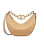 Valentino SMALL VLOGO MOON HOBO BAG IN GRAINY CALFSKIN WITH CHAIN