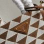 Prada Symbole embroidered fabric mini bag