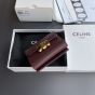 Celine COMPACT WALLET WITH COIN TRIOMPHE IN SHINY CALFSKIN