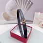Valentino THE BOLD EDITION VLOGO CALFSKIN BELT