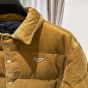 Prada Cropped corduroy down jacket