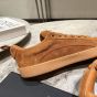 CELINE HUNTINGTON LOW LACE-UP SNEAKER in SUEDE CALFSKIN AND MESH