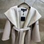 LV Reversible Signature Hooded Wrap Coat 