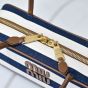 MIU MIU Beau canvas and leather bag