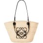 LOEWE Medium Anagram Basket bag in iraca palm and calfskin
