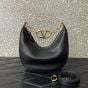 Valentino VLOGO MOON MINI HOBO BAG IN NAPPA LEATHER WITH CHAIN