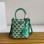 Prada Symbole embroidered fabric mini bag