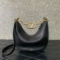 Valentino VLOGO MOON MINI HOBO BAG IN NAPPA LEATHER WITH CHAIN