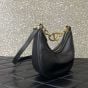 Valentino VLOGO MOON MINI HOBO BAG IN NAPPA LEATHER WITH CHAIN