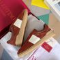 Valentino UPVILLAGE LOW TOP SNEAKER IN SPLIT LEATHER AND CALFSKIN NAPPA LEATHER