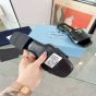 Prada Saffiano patent leather slides