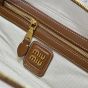 MIU MIU Beau canvas and leather bag