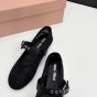 MIU MIU Mesh fabric ballerinas