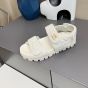 MIU MIU Matelassé nappa leather slides