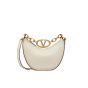 Valentino VLOGO MOON MINI HOBO BAG IN NAPPA LEATHER WITH CHAIN