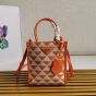 Prada Symbole embroidered fabric mini bag