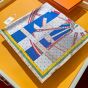 Hermès La Berline Bayadere scarf 45
