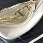 Valentino VLOGO MOON MINI HOBO BAG IN NAPPA LEATHER WITH CHAIN