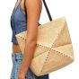LOEWE Puzzle Fold Tote in raffia