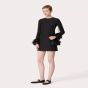 Valentino EMBROIDERED CREPE COUTURE SHORT DRESS