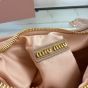 MIU MIU Wander matelassé nappa leather hobo bag