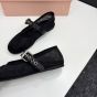 MIU MIU Mesh fabric ballerinas