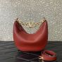 Valentino VLOGO MOON MINI HOBO BAG IN NAPPA LEATHER WITH CHAIN