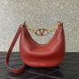 Valentino VLOGO MOON MINI HOBO BAG IN NAPPA LEATHER WITH CHAIN