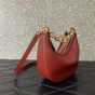 Valentino VLOGO MOON MINI HOBO BAG IN NAPPA LEATHER WITH CHAIN
