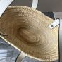 LOEWE Small Basket bag in palm leaf and calfskin