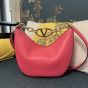 Valentino VLOGO MOON MINI HOBO BAG IN NAPPA LEATHER WITH CHAIN