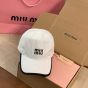 Miu Miu Drill baseball cap