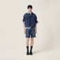 MIU MIU Washed denim Bermudas
