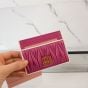 MIU MIU Matelassé nappa leather card holder