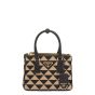 Prada Symbole embroidered fabric mini bag
