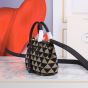 Prada Symbole embroidered fabric mini bag