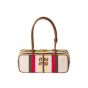 MIU MIU Beau canvas and leather bag