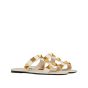 Valentino FLAT ROMAN STUD CALFSKIN SLIDE SANDAL