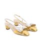 Valentino BOWOW SLINGBACK PUMPS IN LAMINATED NAPPA