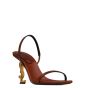 YSL OPYUM SLINGBACK SANDALS IN VEGETABLE-TANNED LEATHER