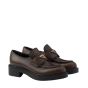 Prada Chocolate leather loafers