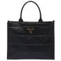 Large leather Prada Symbole bag with topstitching