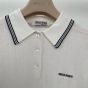 MIU MIU Cotton jersey polo shirt
