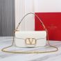 VALENTINO GARAVANI LOCÒ CALFSKIN SHOULDER BAG