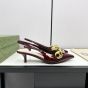 Women's slingback with Gucci Marina Chain