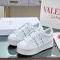 Valentino FLATFORM ROCKSTUD UNTITLED SNEAKER IN CALFSKIN